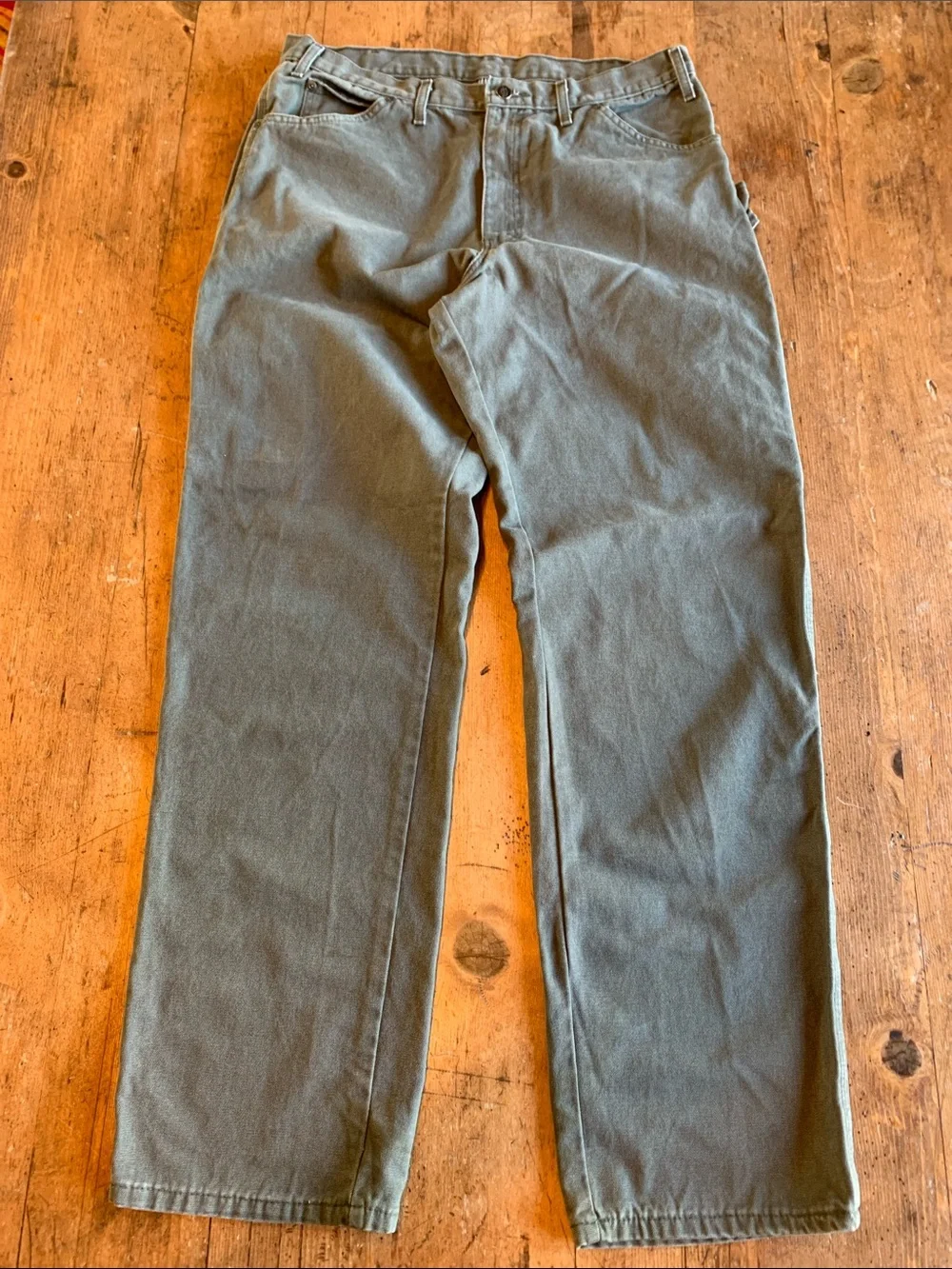 Dickies Men's Olive Green Workwear Chinos